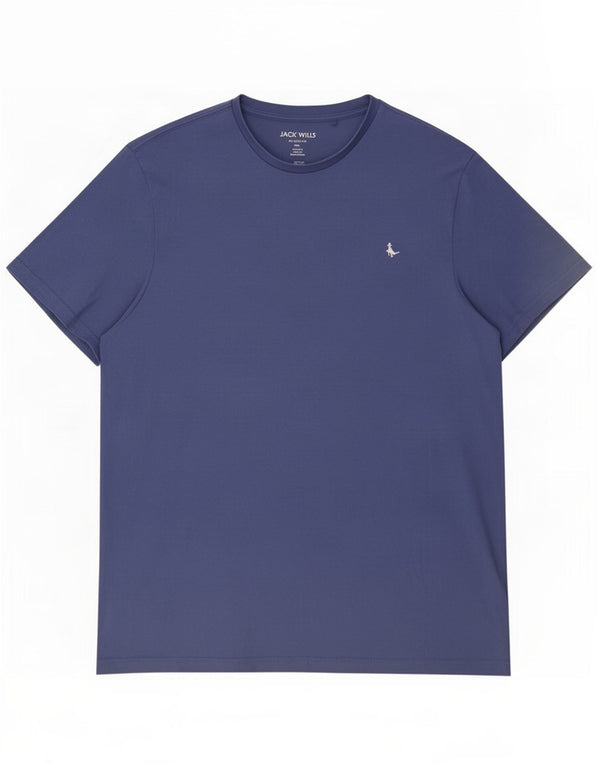 Jack Wills Camiseta de corte clásico para hombre Top 2XL Azul marino Algodón