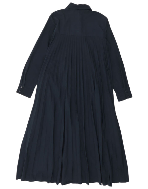 Zara Vestido camisero extragrande para mujer UK 6 XS Poliéster azul marino