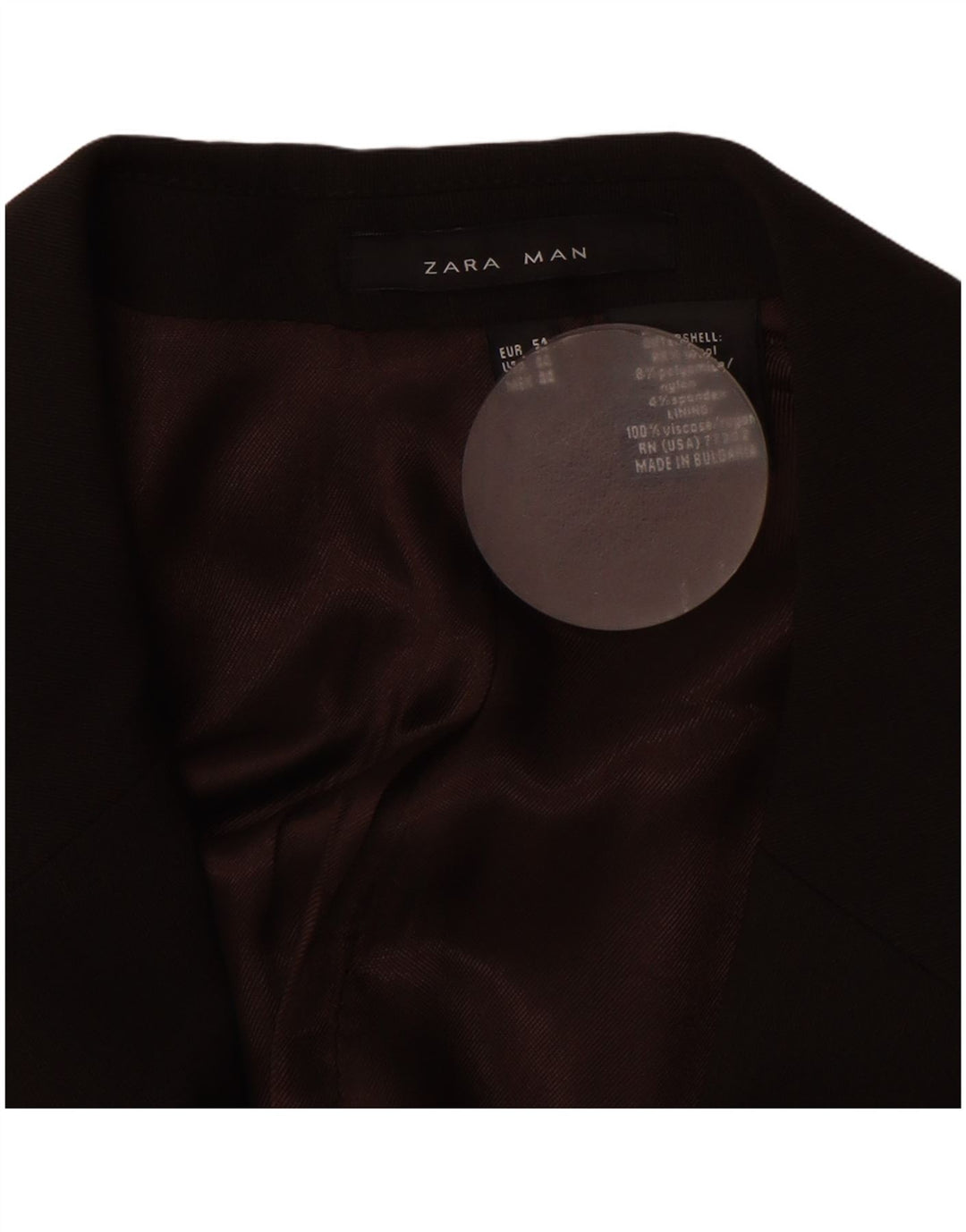 ZARA Chaqueta Blazer De 2 Botones Para Hombre EU 54 XL Lana Marrón