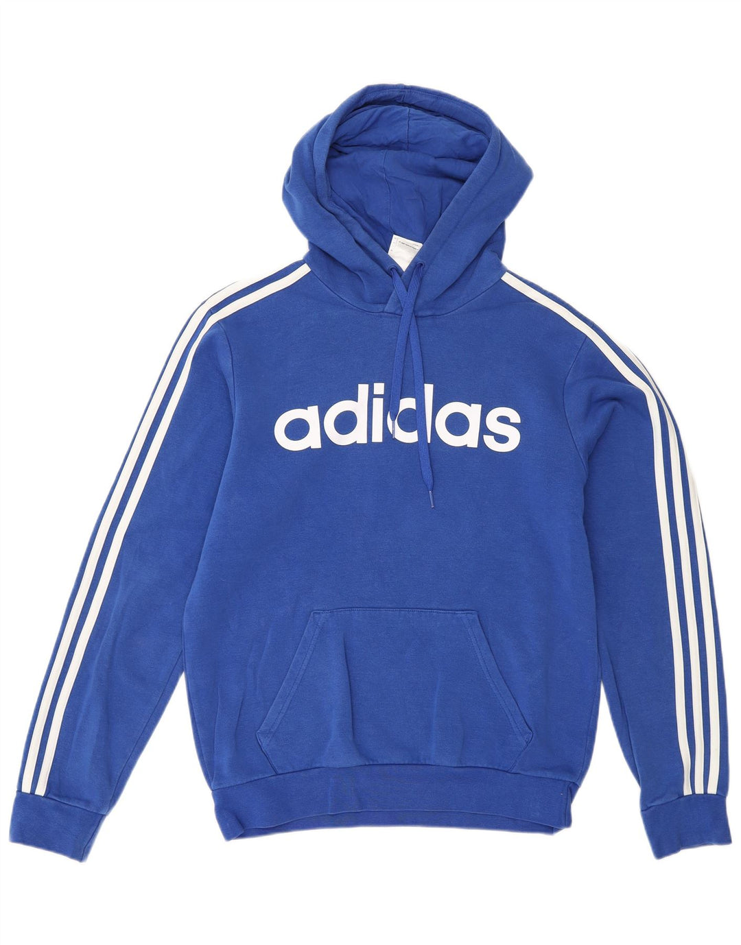 ADIDAS Jersey con capucha gráfica para hombre pequeño algodón azul