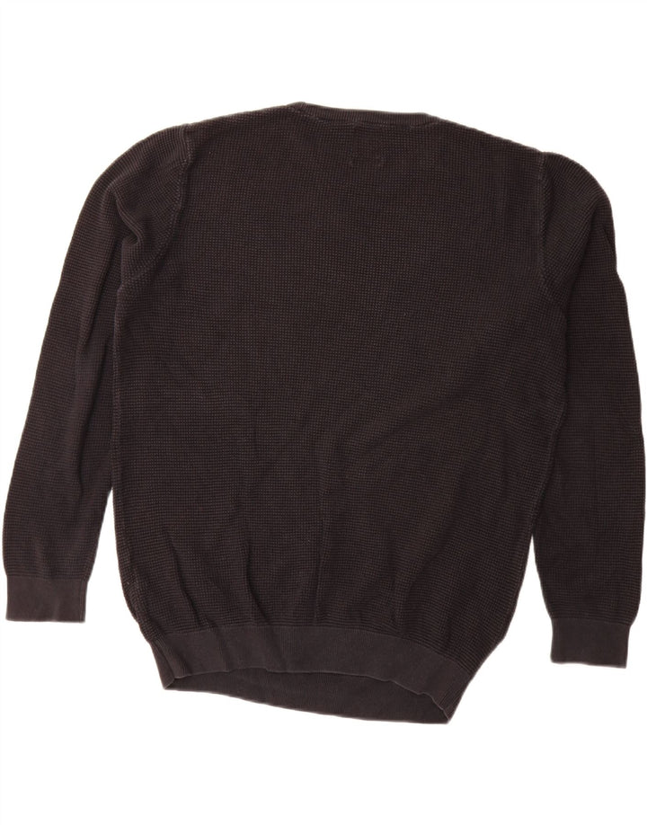 ZARA Hombre Jersey Cuello Redondo Jersey Mediano Negro Algodón