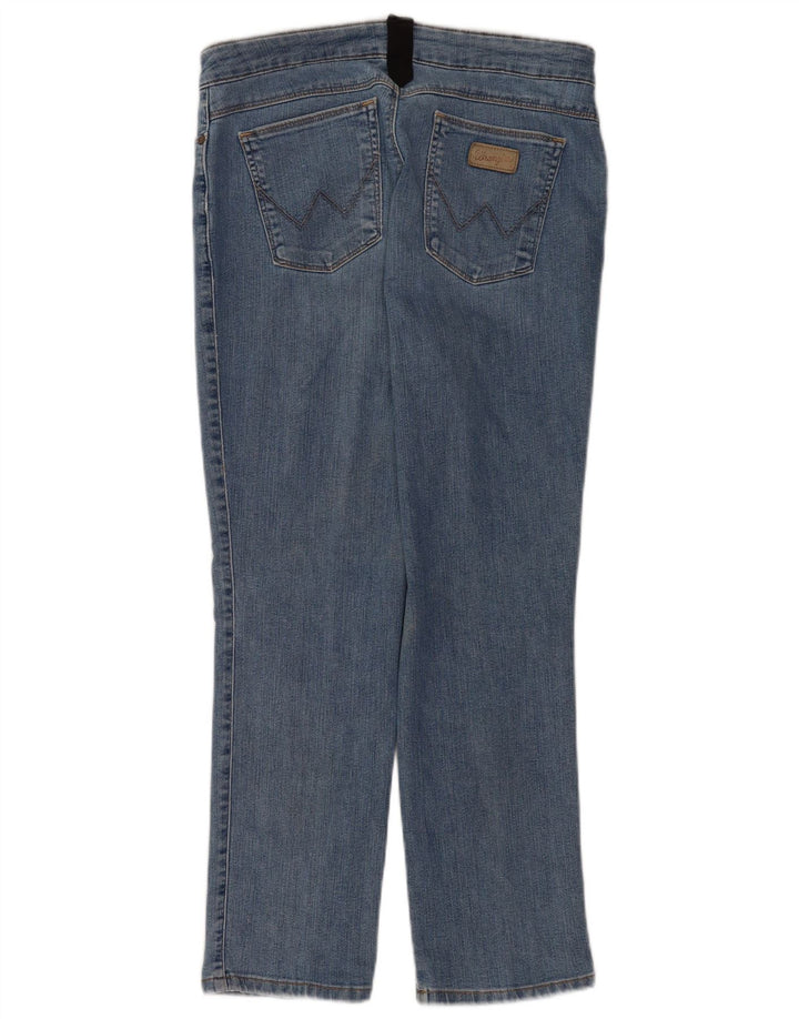 Vaqueros Wrangler Mujer Rectos W34 L28 Azul Algodón