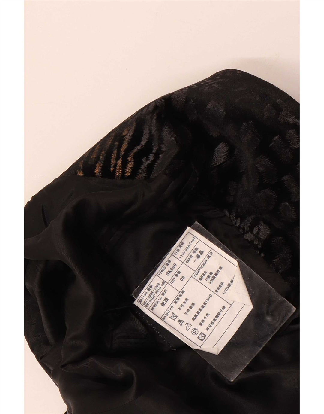 Vintage Hombres 1 Botón Terciopelo Blazer Chaqueta Tamaño 48 Medio Negro