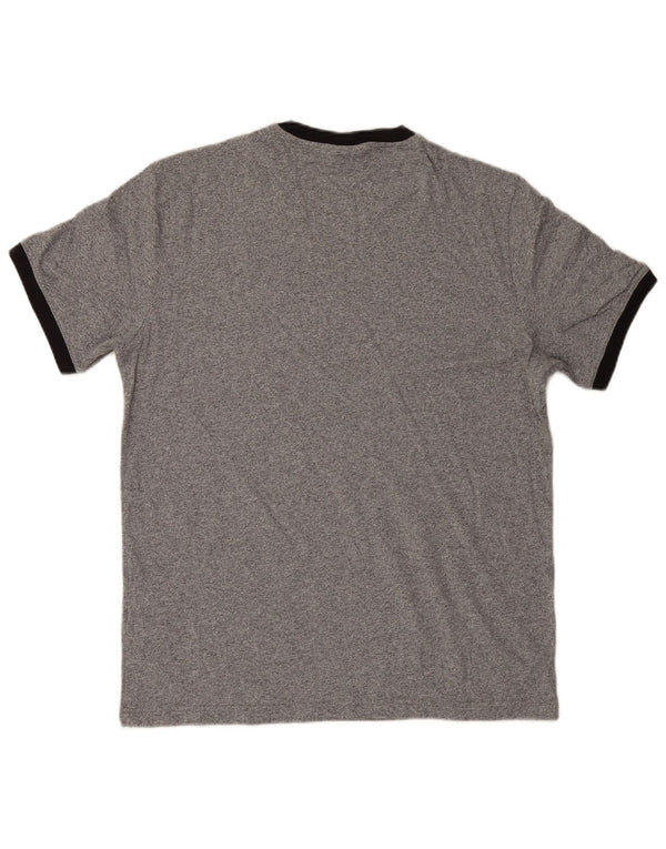 Champion Camiseta gráfica para hombre Top grande de algodón moteado gris