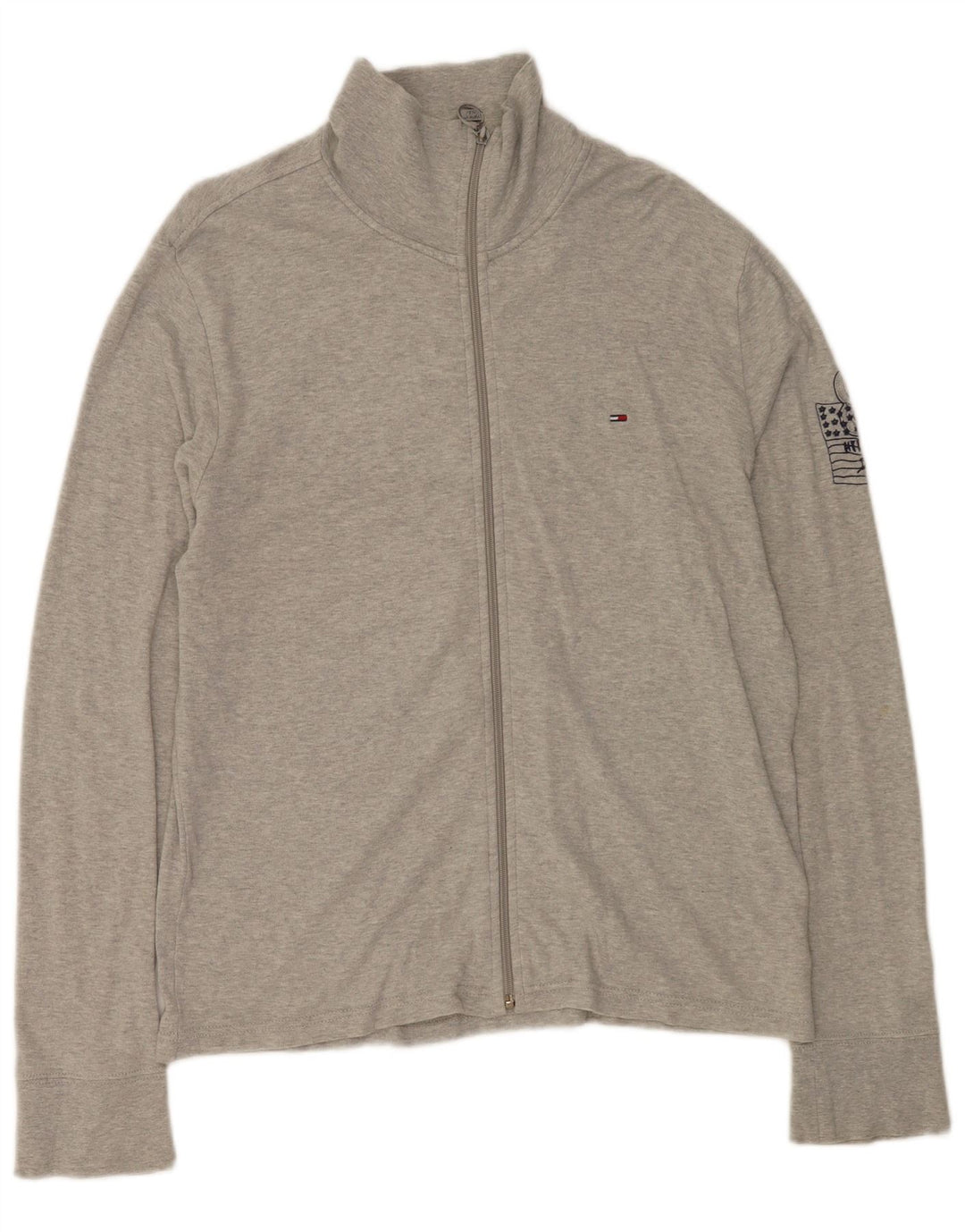 Tommy Hilfiger Hombre Chándal Top Chaqueta Grande Gris Algodón