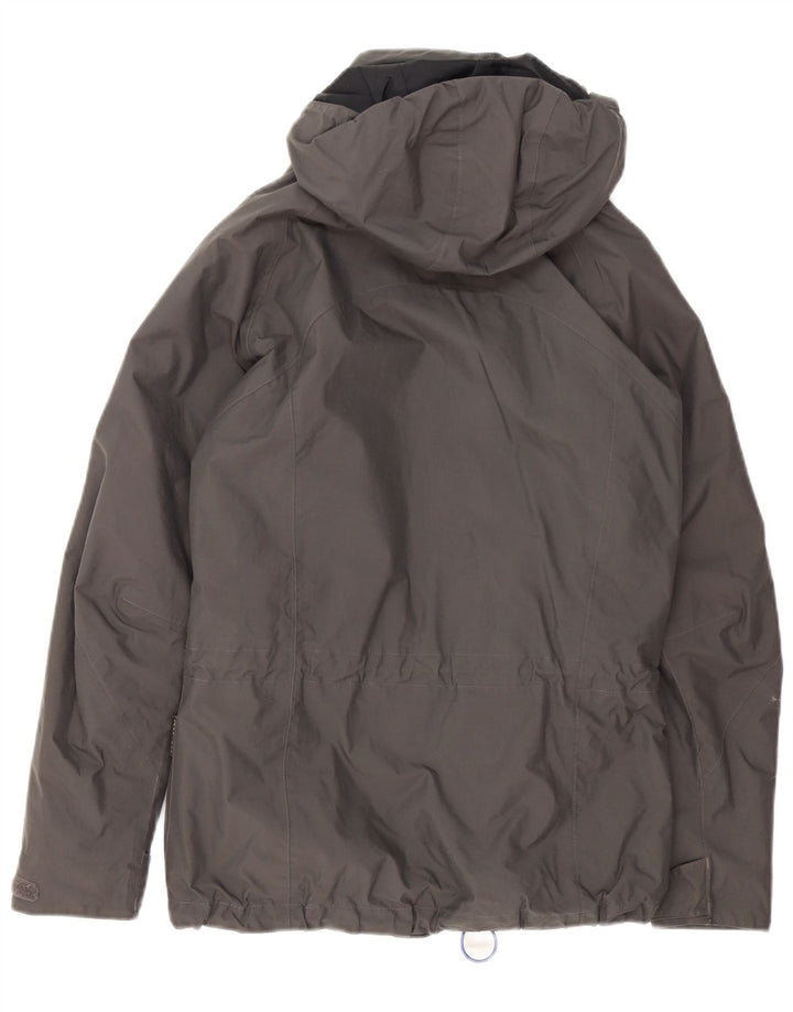 Jack Wolfskin Chaqueta Cortavientos Extragrande con Capucha para Mujer UK 8 Small Gris