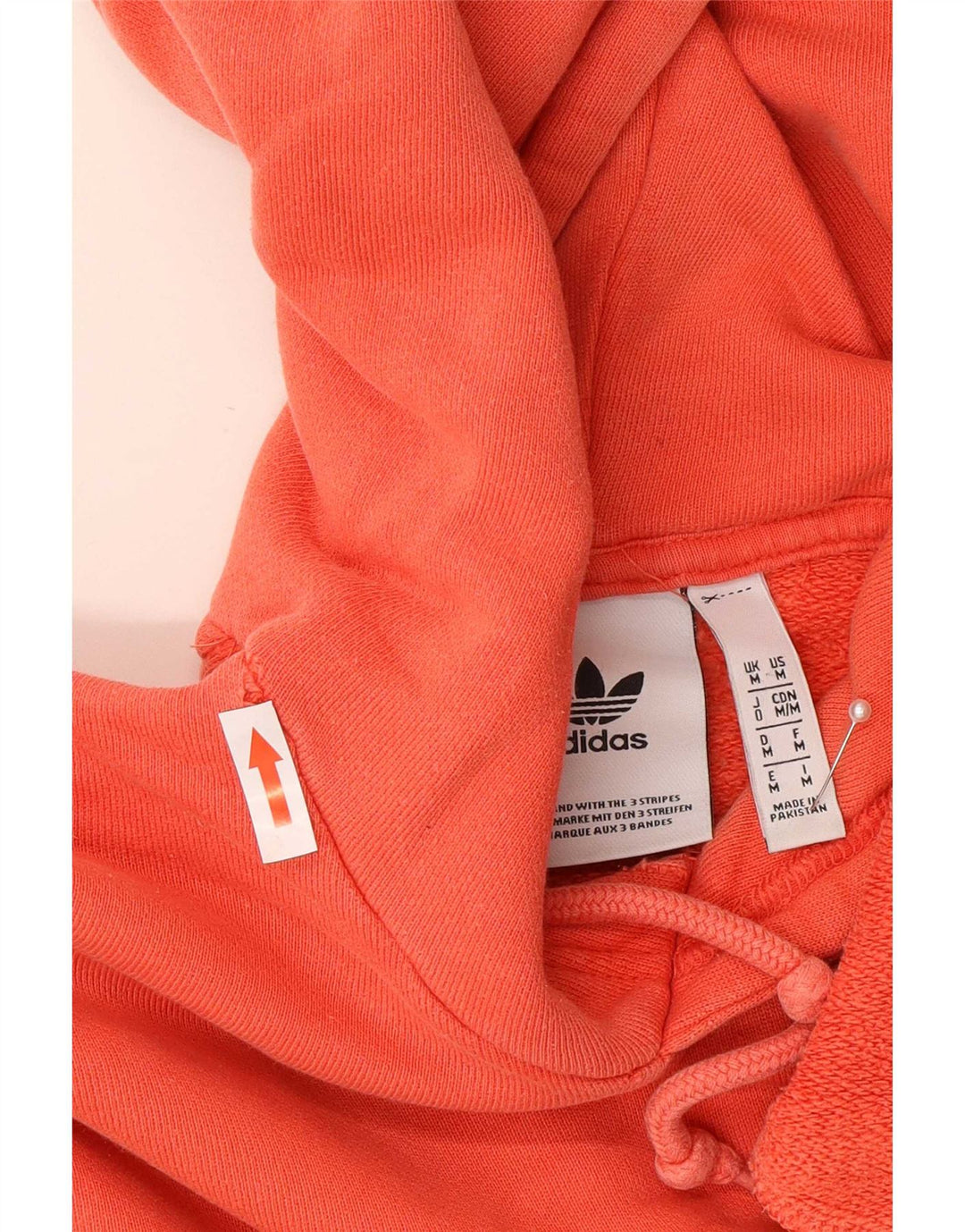 Adidas Hombre Sudadera Con Capucha Jumper Medio Naranja Algodón