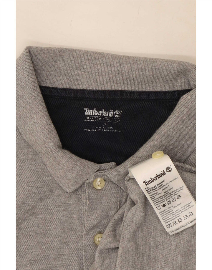 Timberland Polo para hombre de algodón gris grande