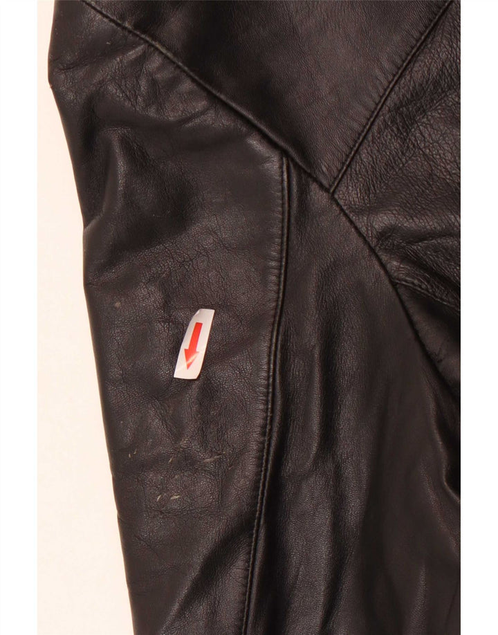 Alexander Chaqueta de cuero para hombre IT 52 XL Negro
