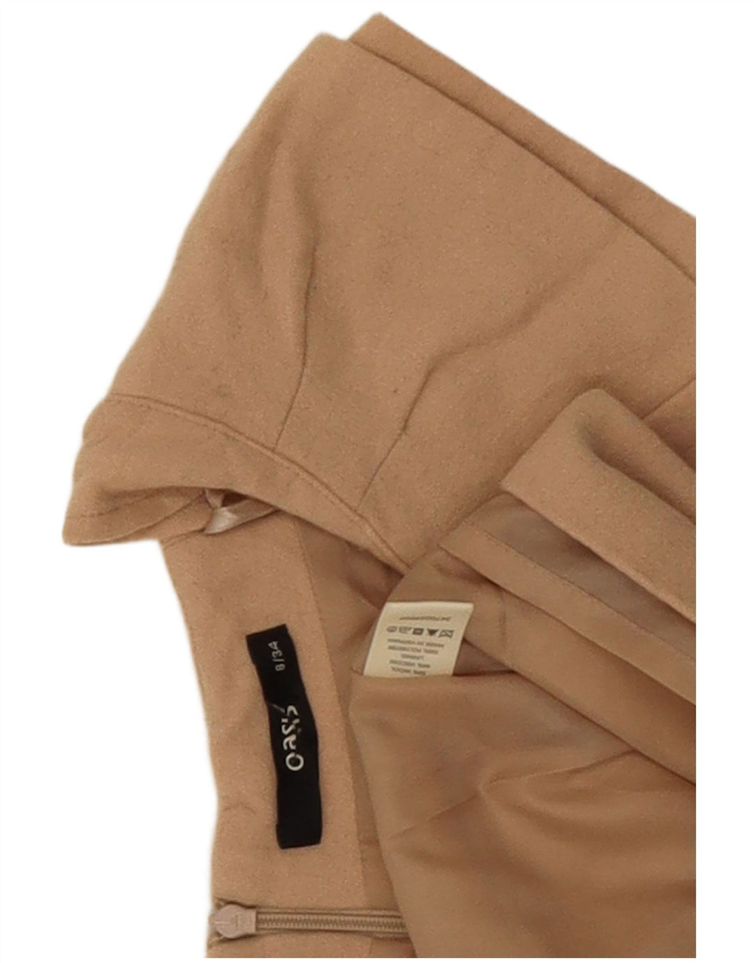Oasis Vestido tubo para mujer UK 8 Small Lana beige