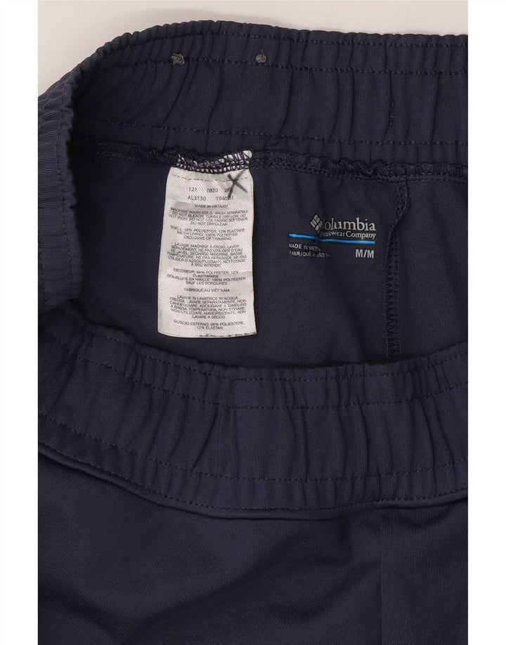 Columbia Pantalones Casuales Tapered para Mujer UK 40 Medio Azul Marino Poliéster