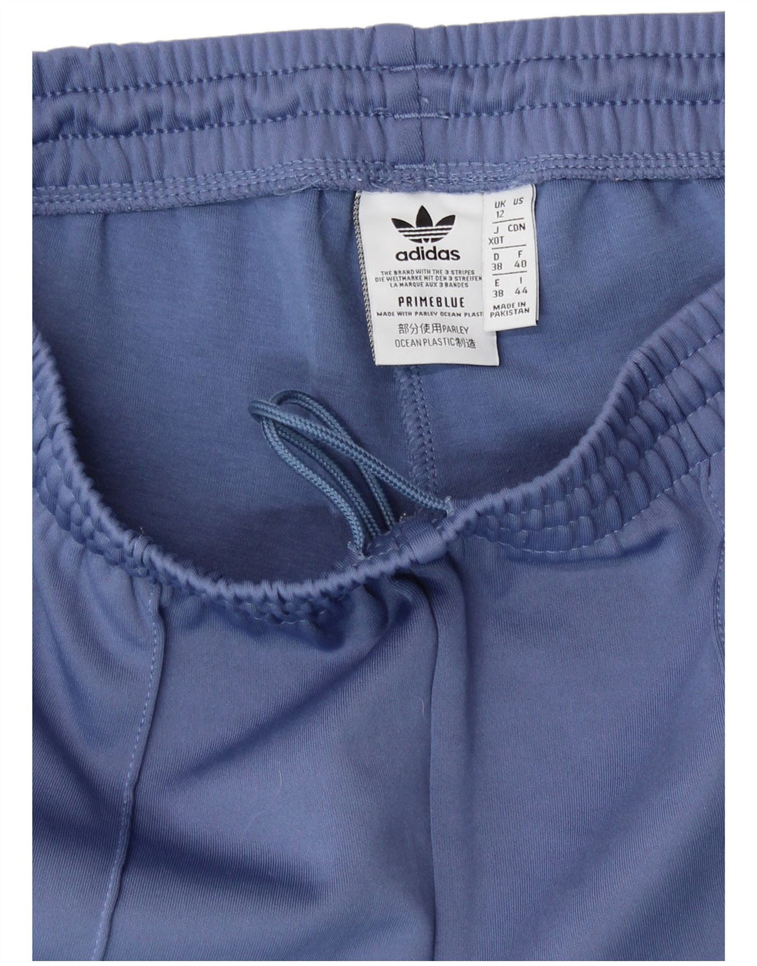 ADIDAS Pantalones de chándal para mujer UK 12 Azul medio Poliéster