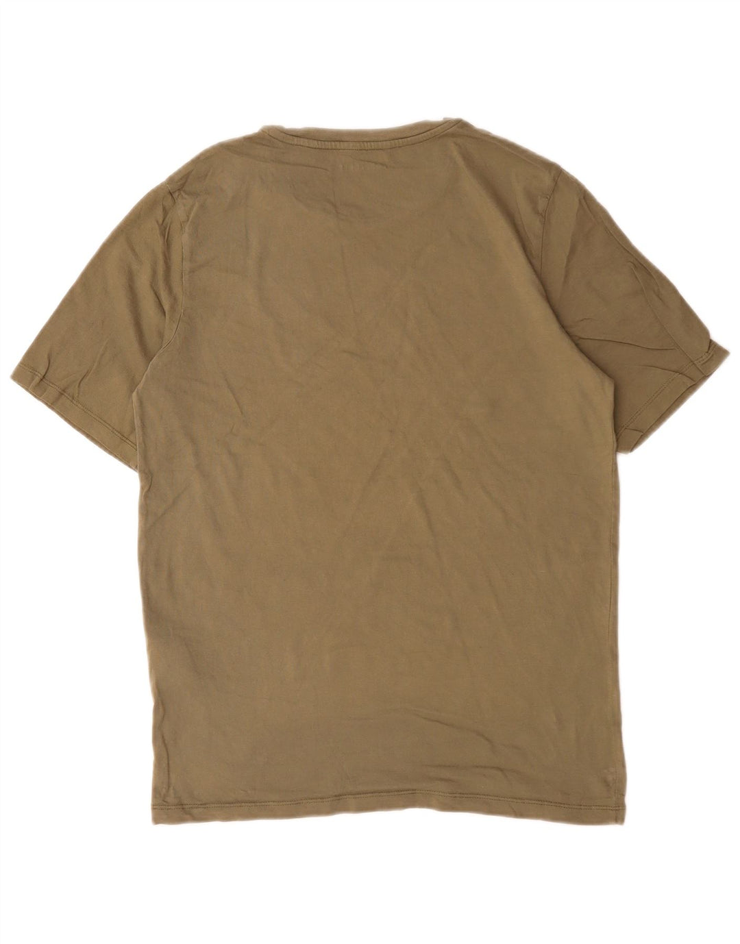 Jack & Jones Hombre Camiseta Gráfica Top Medium Khaki Algodón
