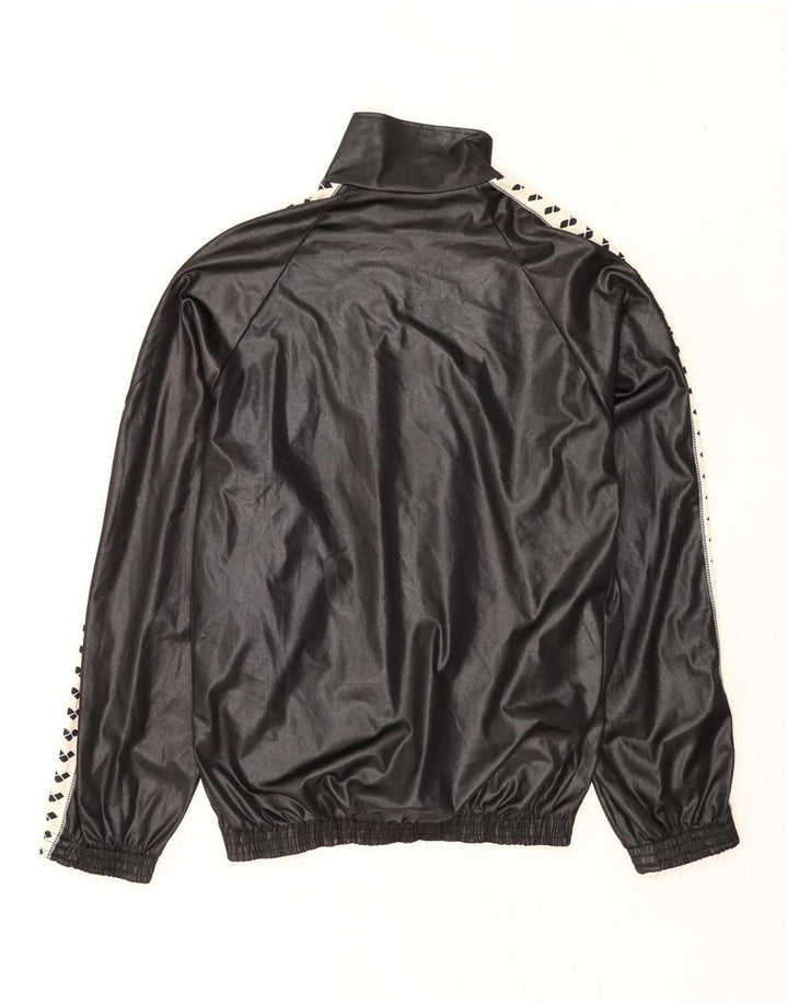 Arena Hombre Gráfico Chándal Top Chaqueta XL Negro Colorblock Poliéster