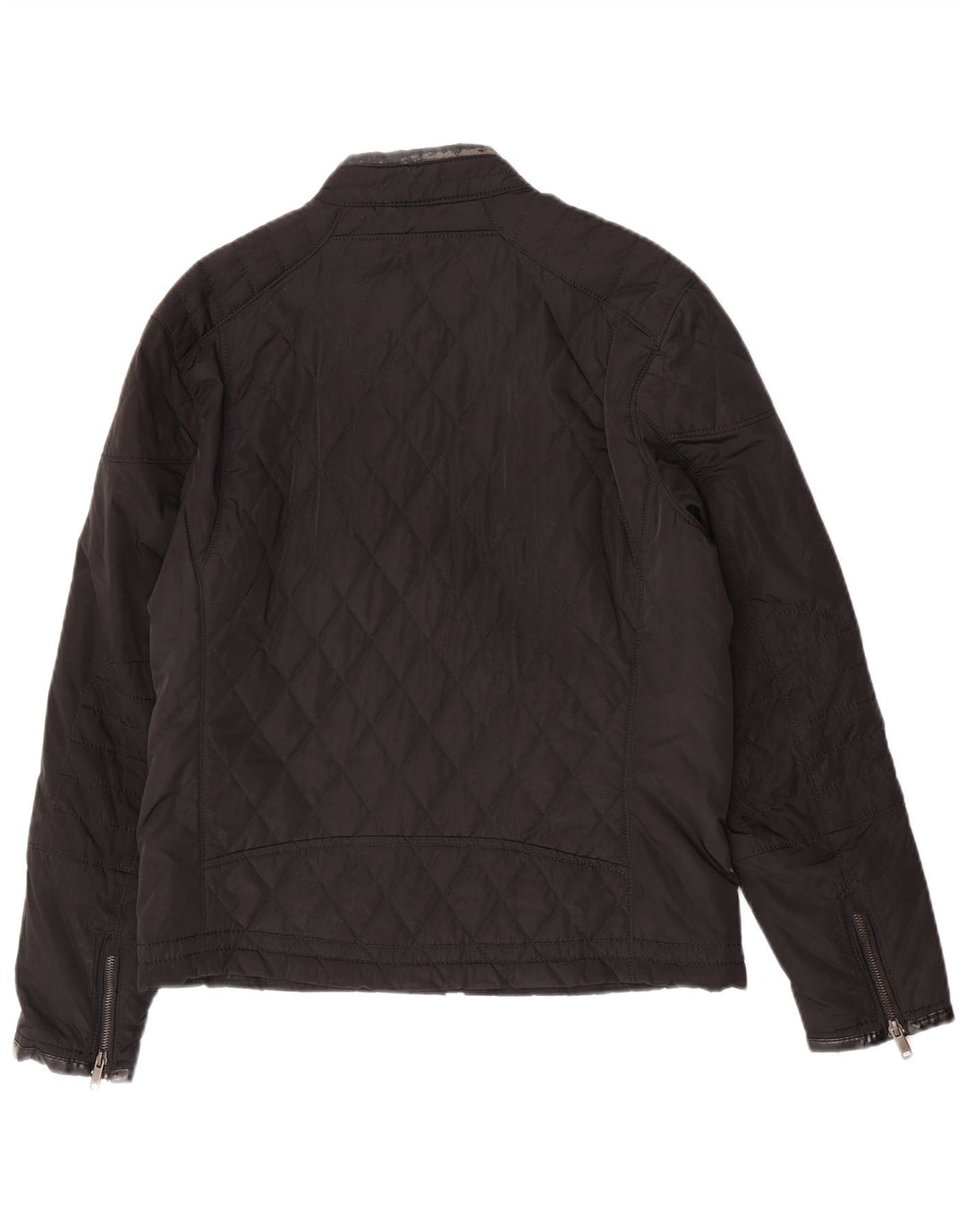 Zara Chaqueta acolchada para hombre UK 40 Large Poliéster negro