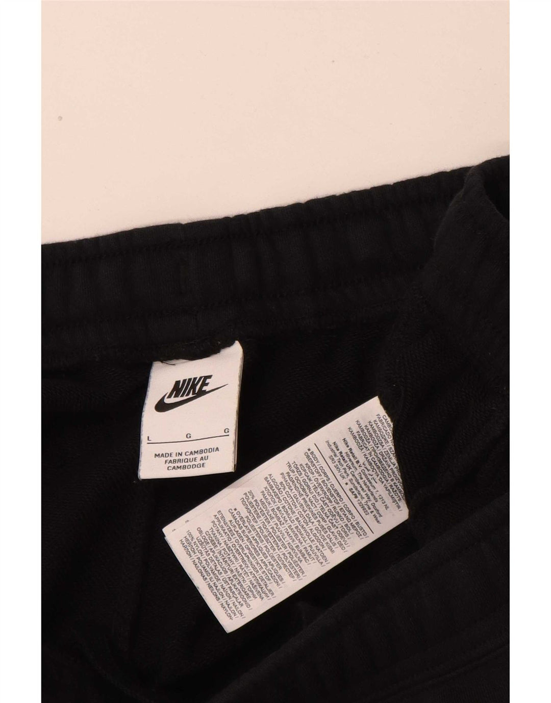Nike - Pantalones cortos deportivos con gráficos para hombre, talla grande, algodón negro
