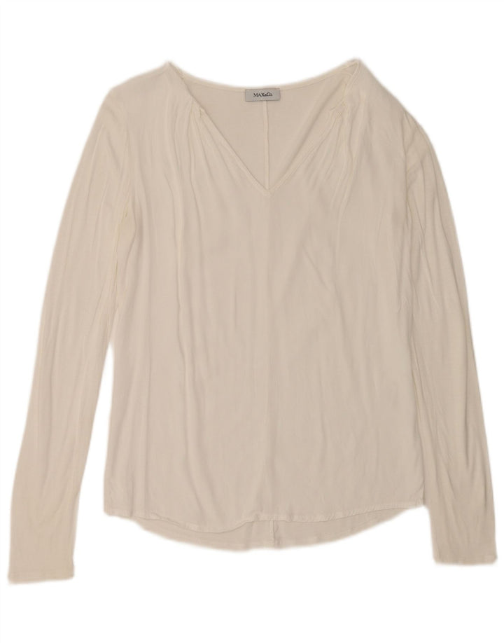 Max & Co. Top para mujer de manga larga UK 42 Medium White