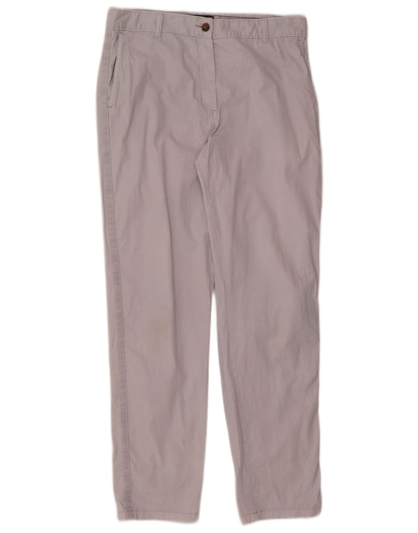 Marks & Spencer Pantalones chinos de cintura alta para mujer UK 12 Medium W30 L30 Púrpura