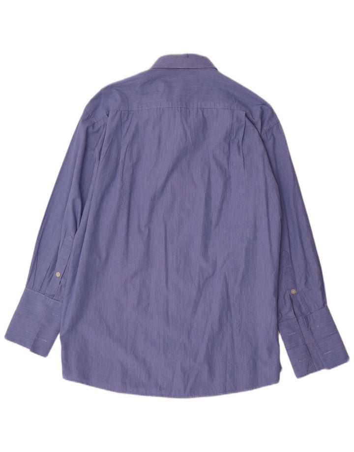 PIERRE CARDIN Camisa formal para hombre Talla 17 XL Raya azul