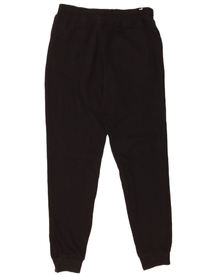 PUMA Pantalón de chándal con gráfico para hombre Joggers Medium Black Cotton