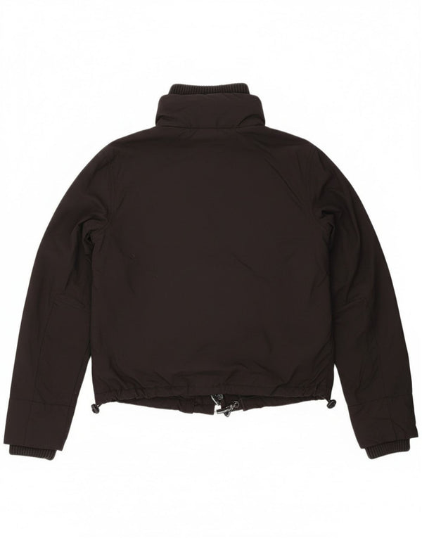 Superdry Chaqueta Lluvia Gráfica Mujer UK 44 Mediana Nylon Negro