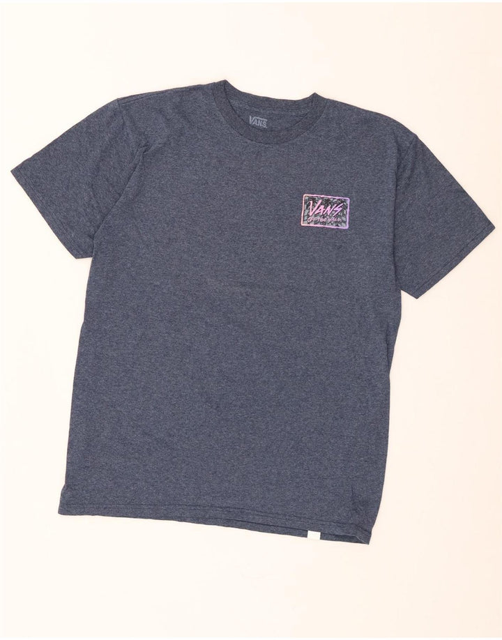 Vans Camiseta gráfica para hombre Top medio azul moteado