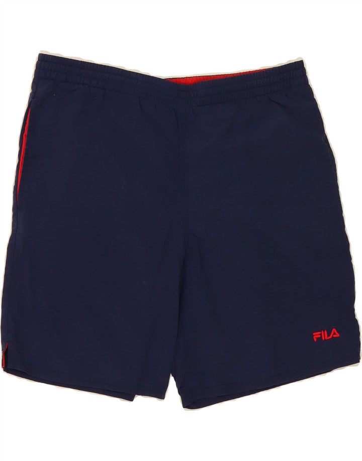 FILA Mens Sport Shorts Large Navy Blue Vintage Fila and Second-Hand Fila from Messina Hembry 
