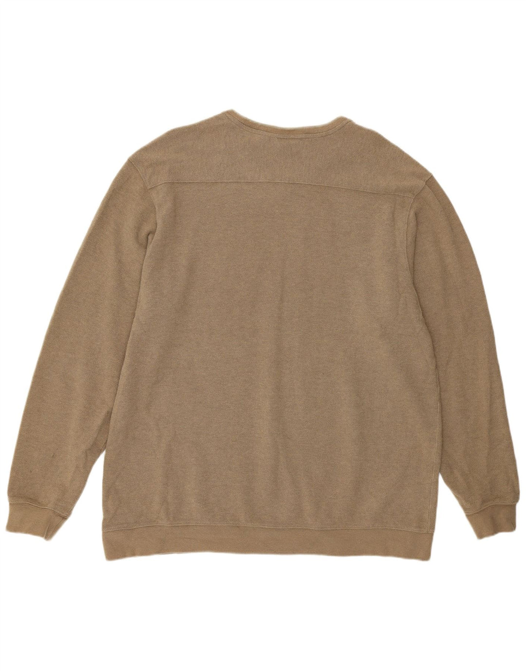 L.L.Bean Camiseta Hombre Manga Larga XL Algodón Beige