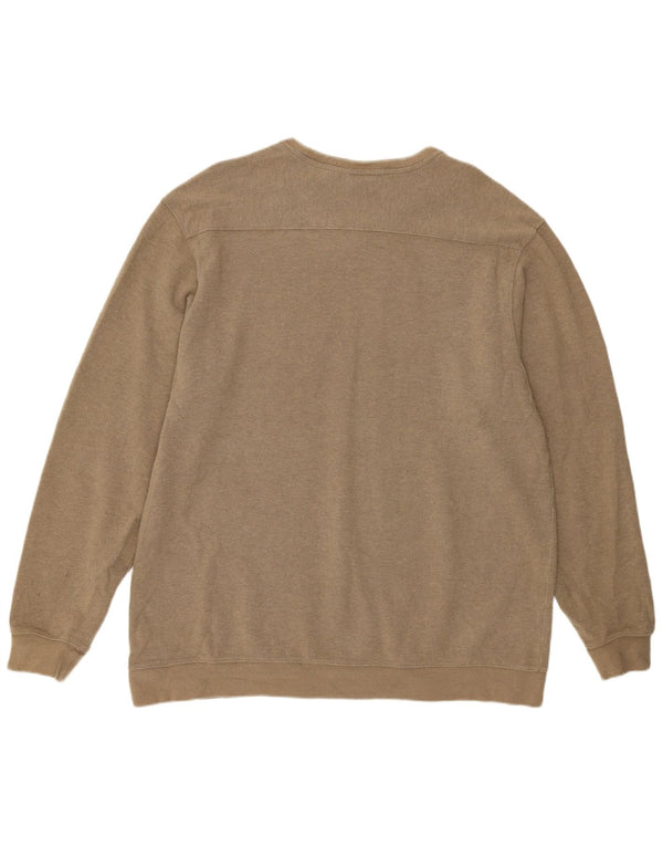 L.L.Bean Camiseta Hombre Manga Larga XL Algodón Beige