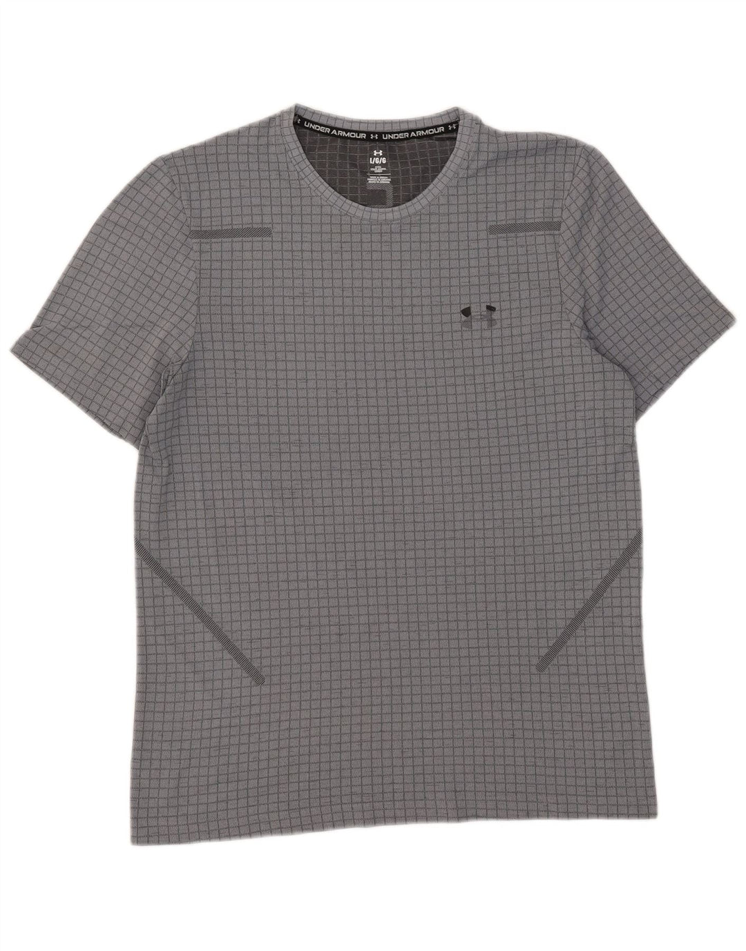 Under Armour Camiseta para hombre Top Large Grey Check
