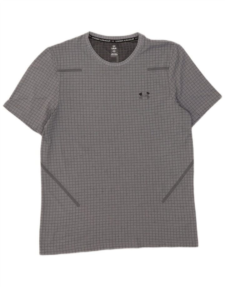 Under Armour Camiseta para hombre Top Large Grey Check