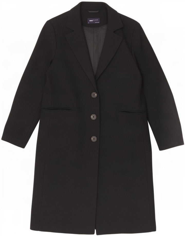 Marks & Spencer Abrigo para mujer UK 44 Grande Poliéster negro