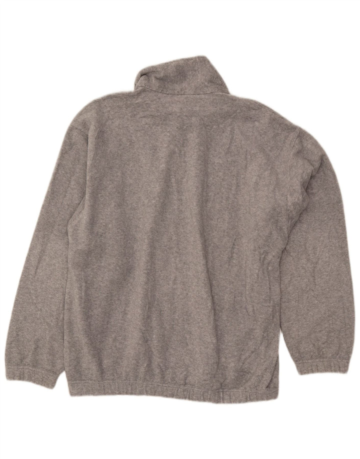 SERGIO TACCHINI Jersey polar con cuello y cremallera para hombre gris grande