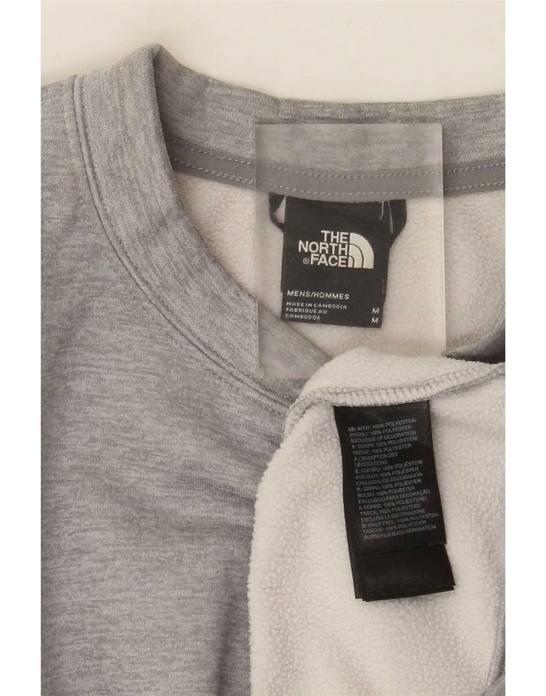 The North Face Hombre Sudadera Jumper Gris Medio Poliéster Moteado