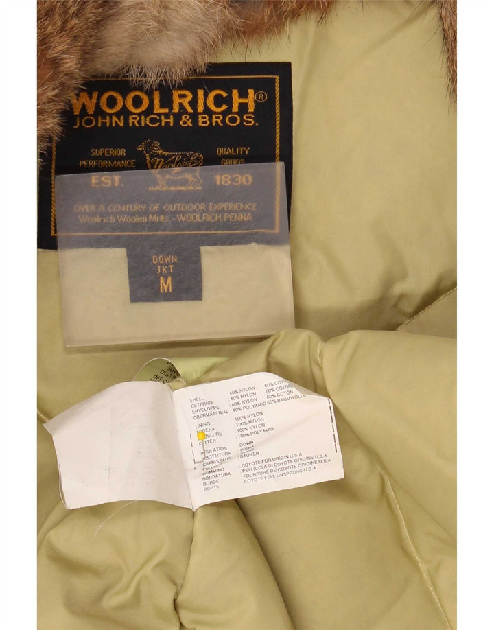 Woolrich Chaqueta acolchada para mujer UK 44 Medium Beige Nylon