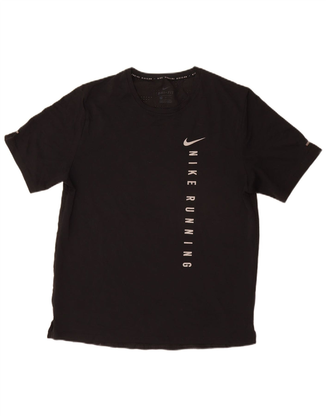 NIKE Camiseta Dri Fit Graphic para Hombre Top Mediano Poliéster Negro