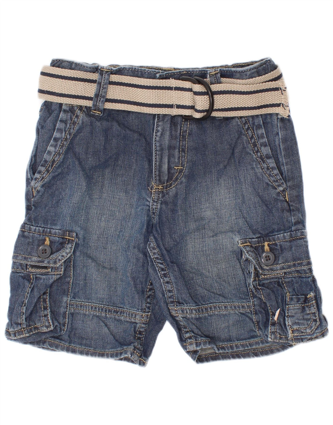 Wrangler Pantalones cortos vaqueros cargo para niños 3-4 años W22 Algodón azul