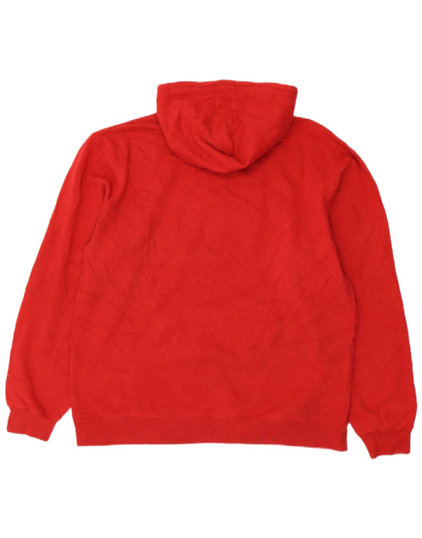 Adidas Wisconsin Badgers - Sudadera con capucha para hombre, talla XL, algodón rojo