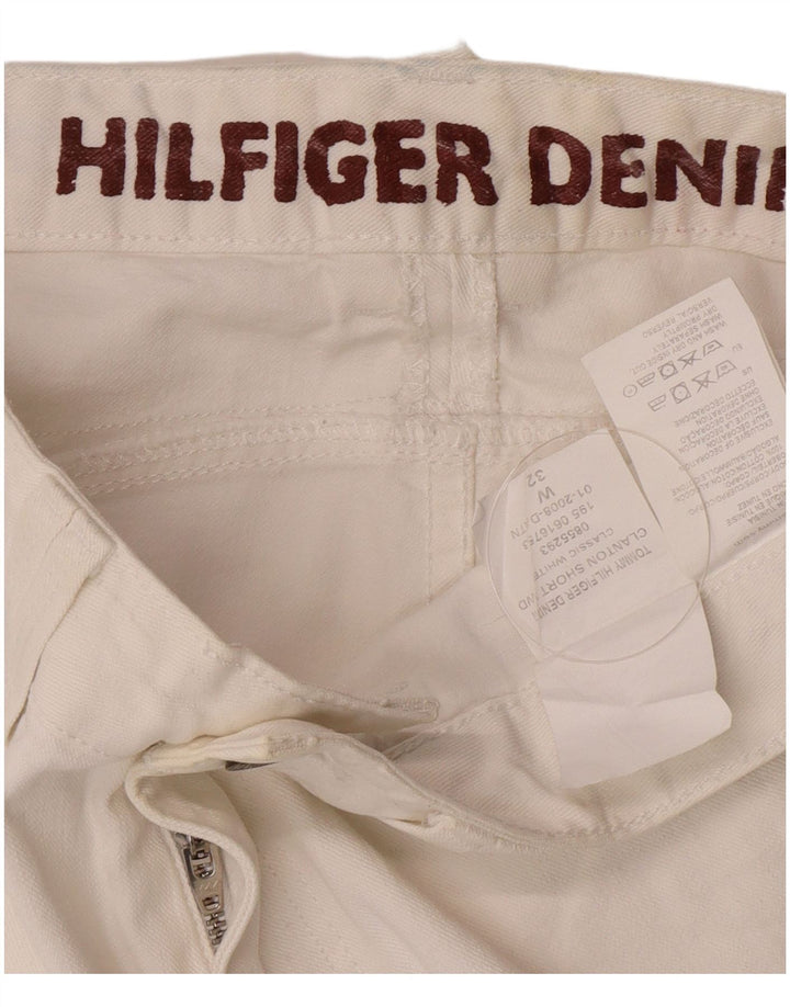Tommy Hilfiger Shorts De Mezclilla Para Hombre W32 Algodón Blanco Medio
