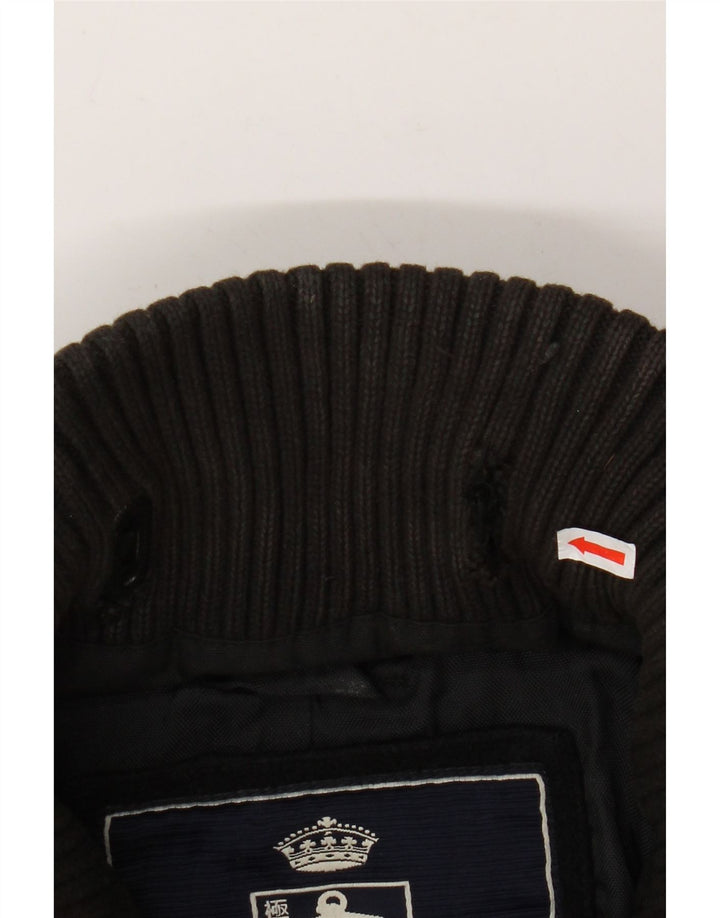 SUPERDRY Chaquetón gráfico para hombre ES 44 2XL Lana negra