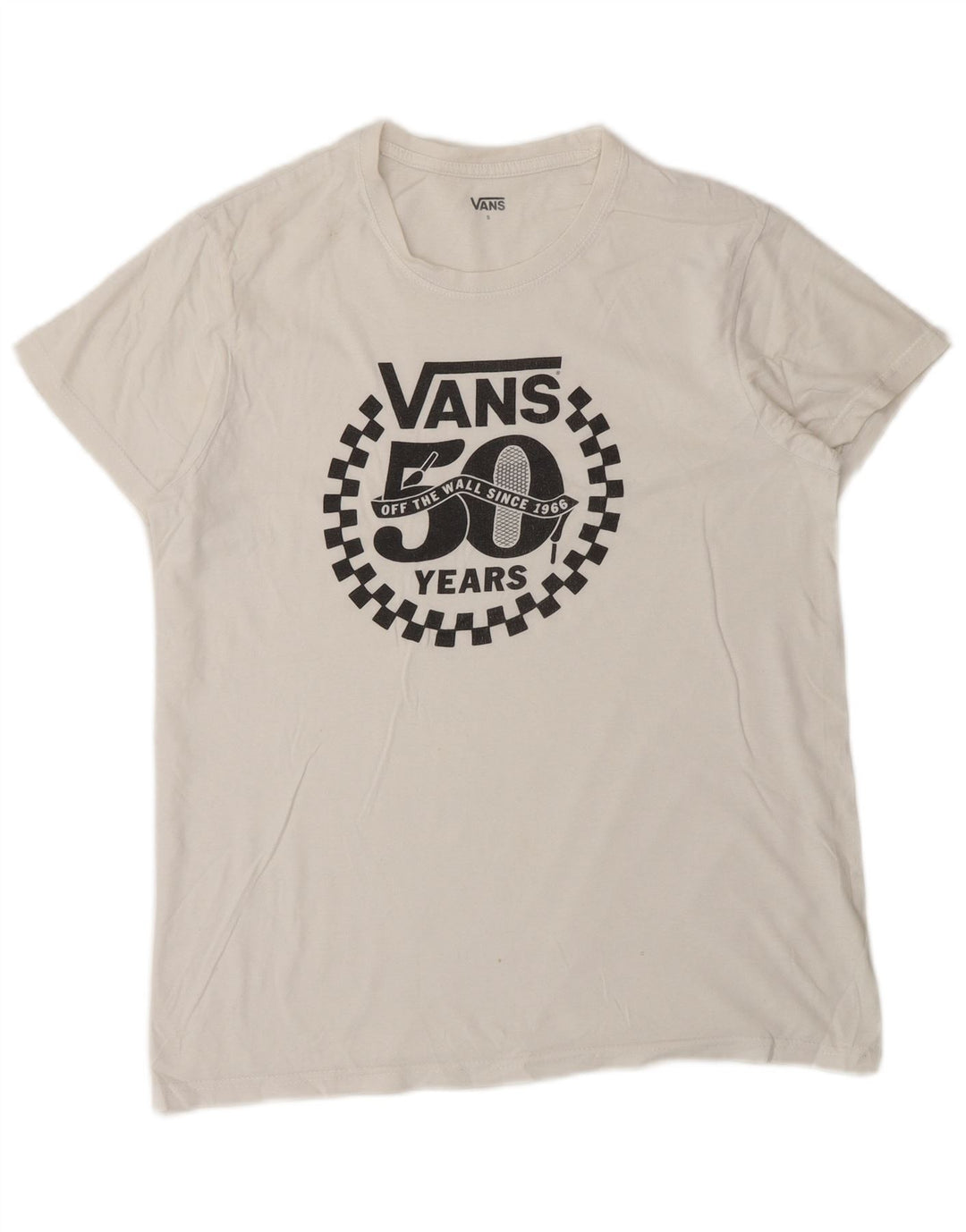 Vans Hombre Camiseta Gráfica Top Small Blanco