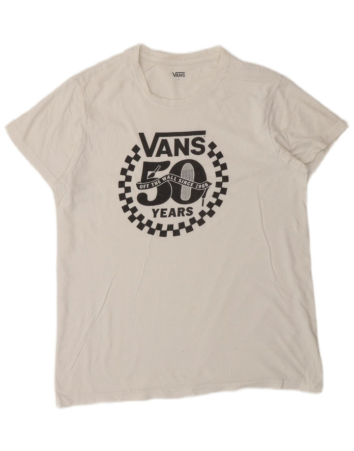 Vans Hombre Camiseta Gráfica Top Small Blanco