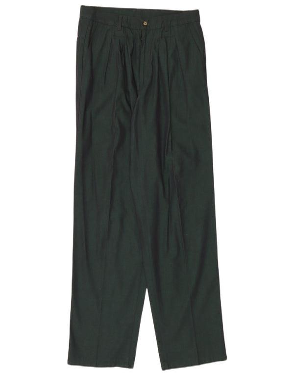 Mazzonetto - Pantalón chino con pinzas para hombre IT 48 Medium W30 L34 Algodón verde