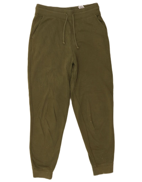 Marks & Spencer Pantalones de chándal para Mujer Joggers UK 10 Small Khaki Cotton