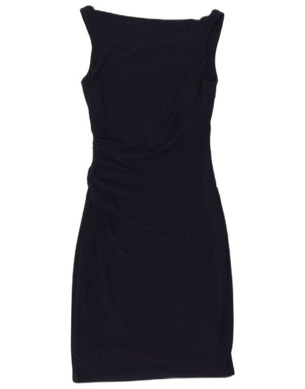 Ralph Lauren Vestido ajustado sin mangas para mujer US 2 XS Azul marino Poliéster