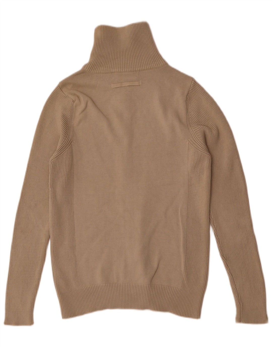 Zara Hombre Jersey Cárdigan Algodón Beige Medio