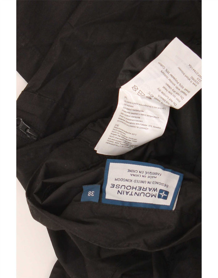 Pantalones cargo rectos para hombre de Mountain Warehouse W38 L29 Poliéster negro