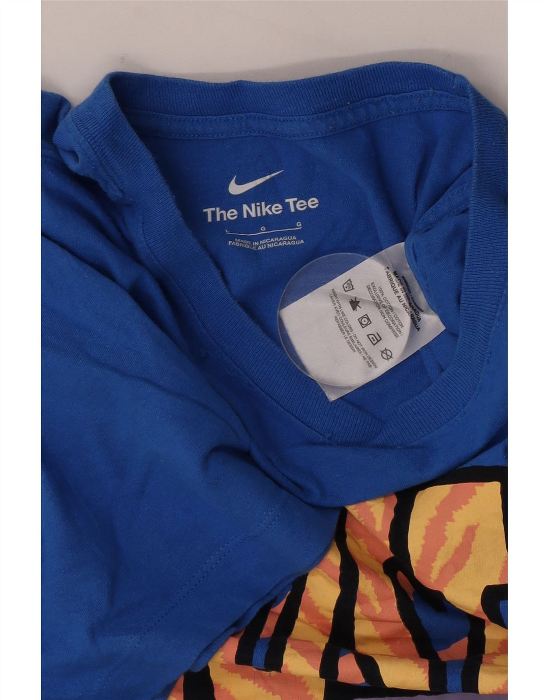 Nike - Camiseta gráfica para hombre, talla grande, algodón azul