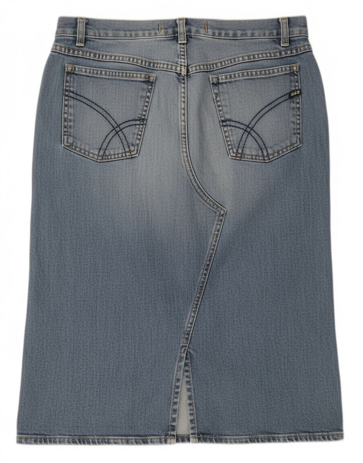 Falda Vaquera Gas Mujer Pequeña W28 Algodón Azul