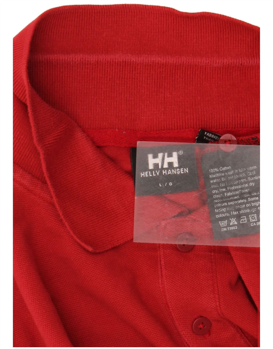 Polo Helly Hansen para hombre de algodón rojo grande